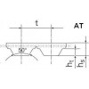 Ремень полиуретановый зубчатый открытый AT20 50 HP PAZ
