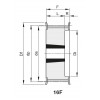 Шкив зубчатый 8M-20 F Z 34 TB 1610 St, BEA