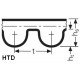 Ремень зубчатый открытый HTD 5M 10 SYNCHROLINE