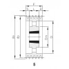 Шкив клиновой SPC 10Х1250 втулка ТВ 5050, BEA