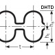 Ремень зубчатый двухсторонний DHTD 1760 D8M