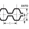 Ремень зубчатый двухсторонний DSTD 1520 DS8M