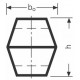 Ремень шестигранный клиновой BB 184