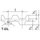 Ремень зубчатый полиуретановый двухсторонний Т10/1240-DL