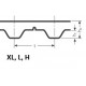 Ремень полиуретановый зубчатый открытый XL 075 HF